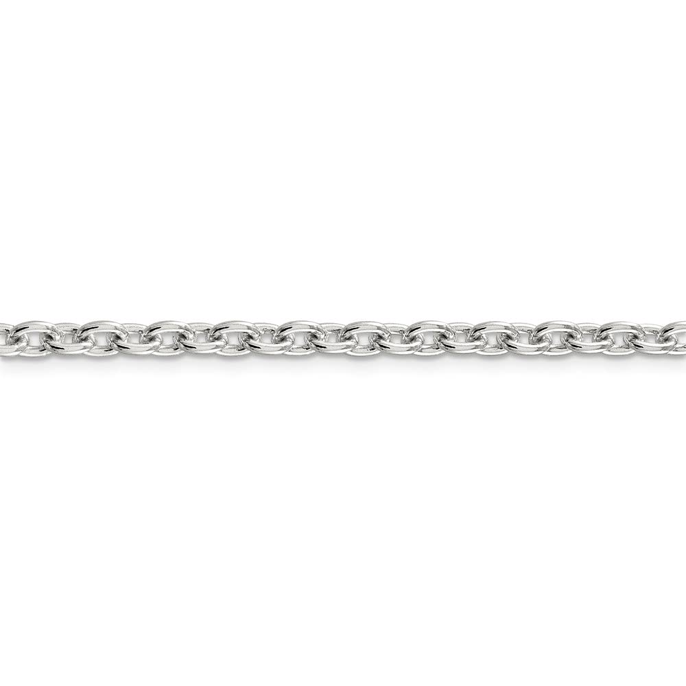 Sterling Silver 4.5mm Cable Chain Necklace for Women - Durable & Hypoallergenic Jewelry Gift for Birthday, Anniversary & Everyday Wear | Diamond2Deal