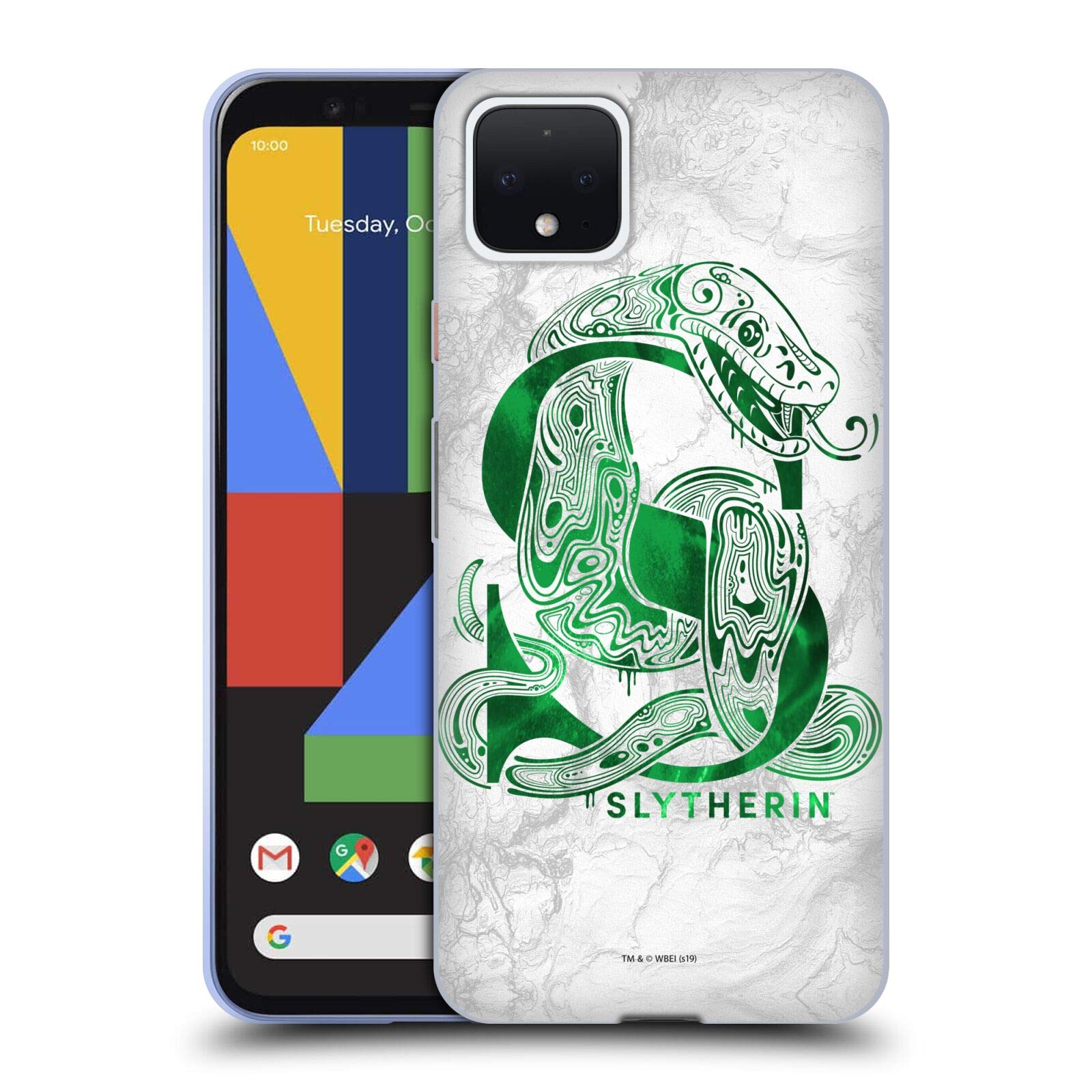Harry Potter Slytherin Phone Case for Google Pixel 4 - Aguamenti Design for Fans