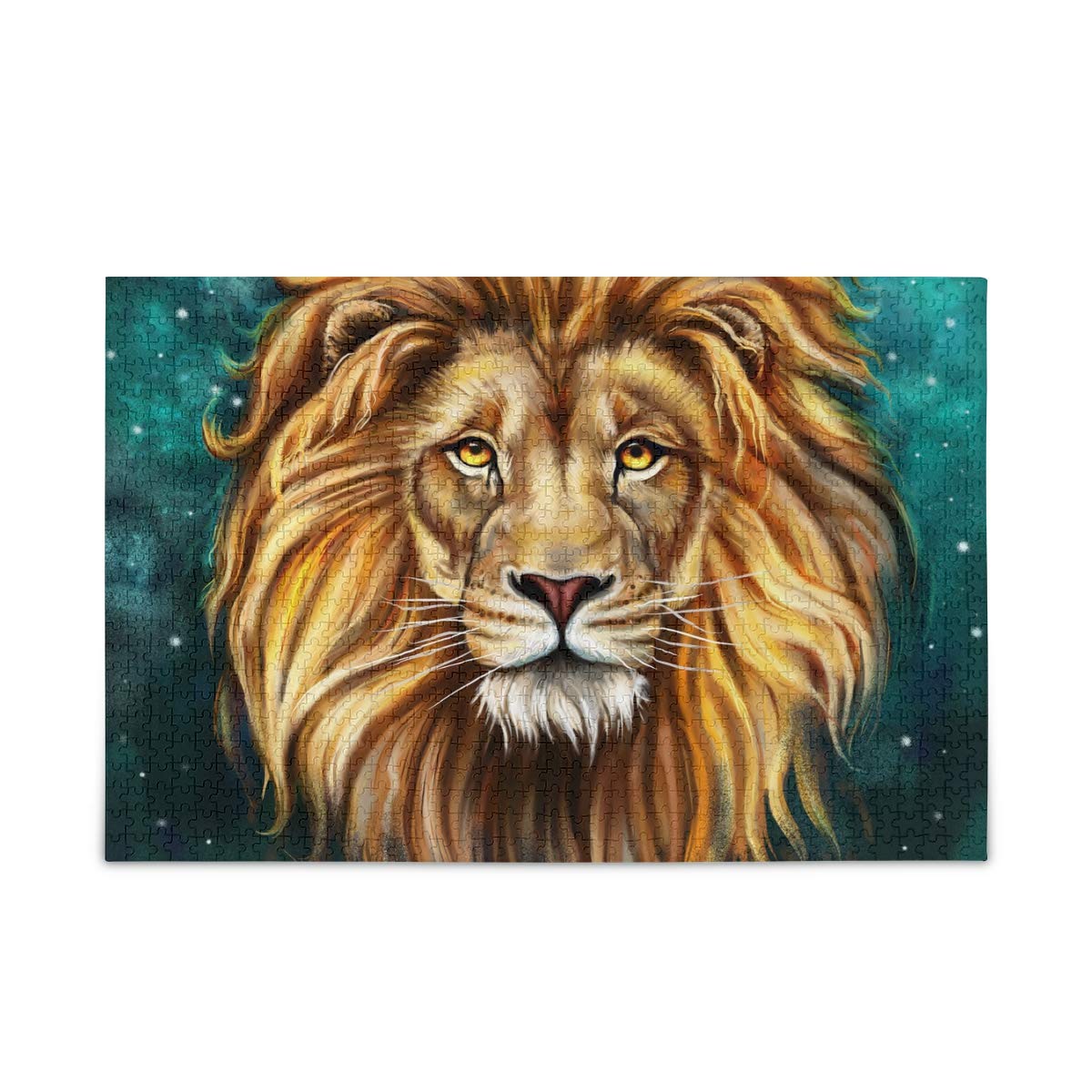 500-Piece Lion Aslan Jigsaw Puzzle for Adults & Kids - Challenging Wooden Puzzle with Storage Bag | Fun Family Game Night, Stress Relief Activity, Home Decor Gift Idea