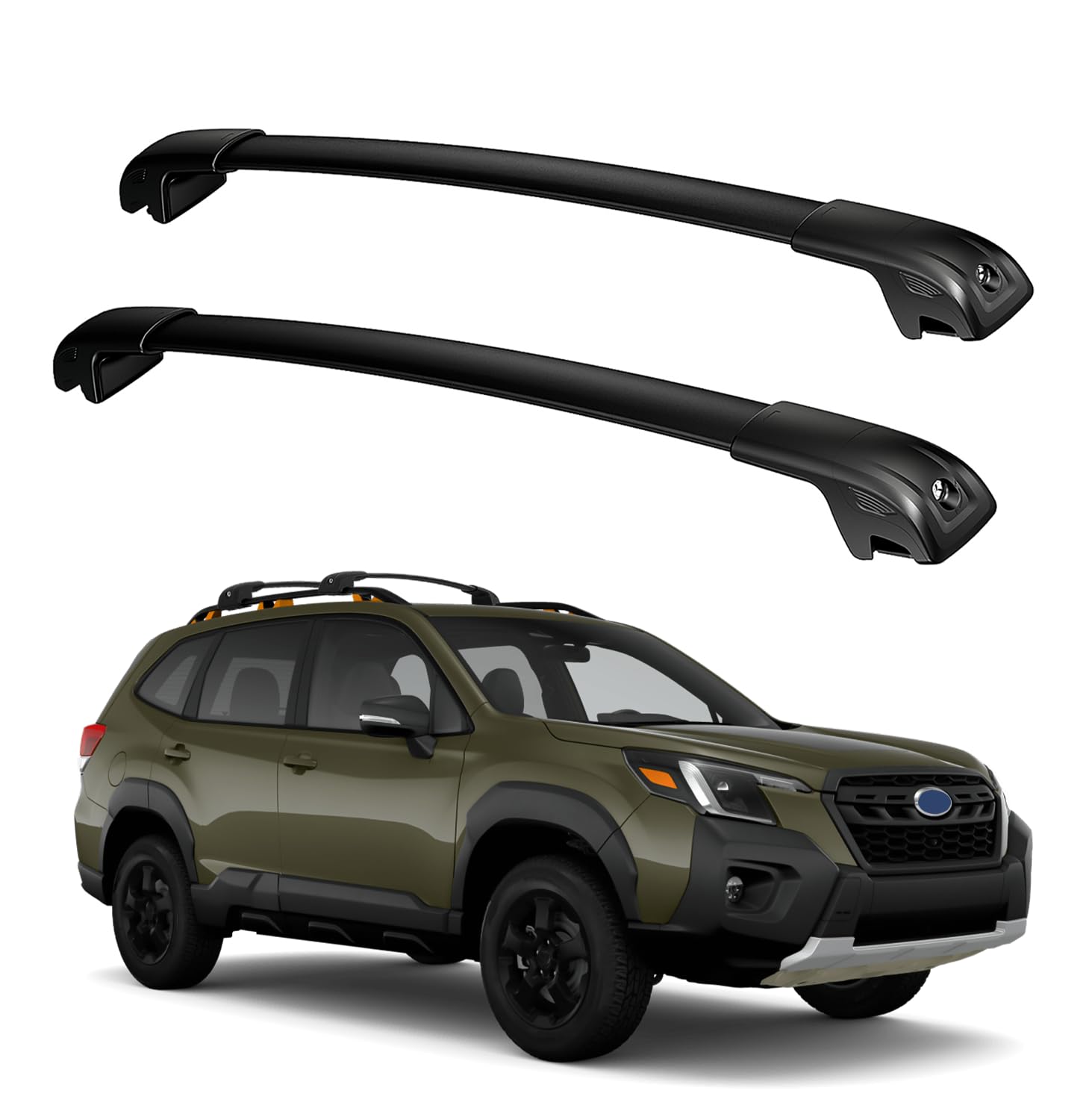 Lockable Aluminum Roof Rack Cross Bars for Subaru Forester 2014-2025 - Heavy Duty Cargo Carrier for Kayak, Canoe, Bike, Snowboard & Luggage | Perfect for Road Trips & Outdoor Adventures