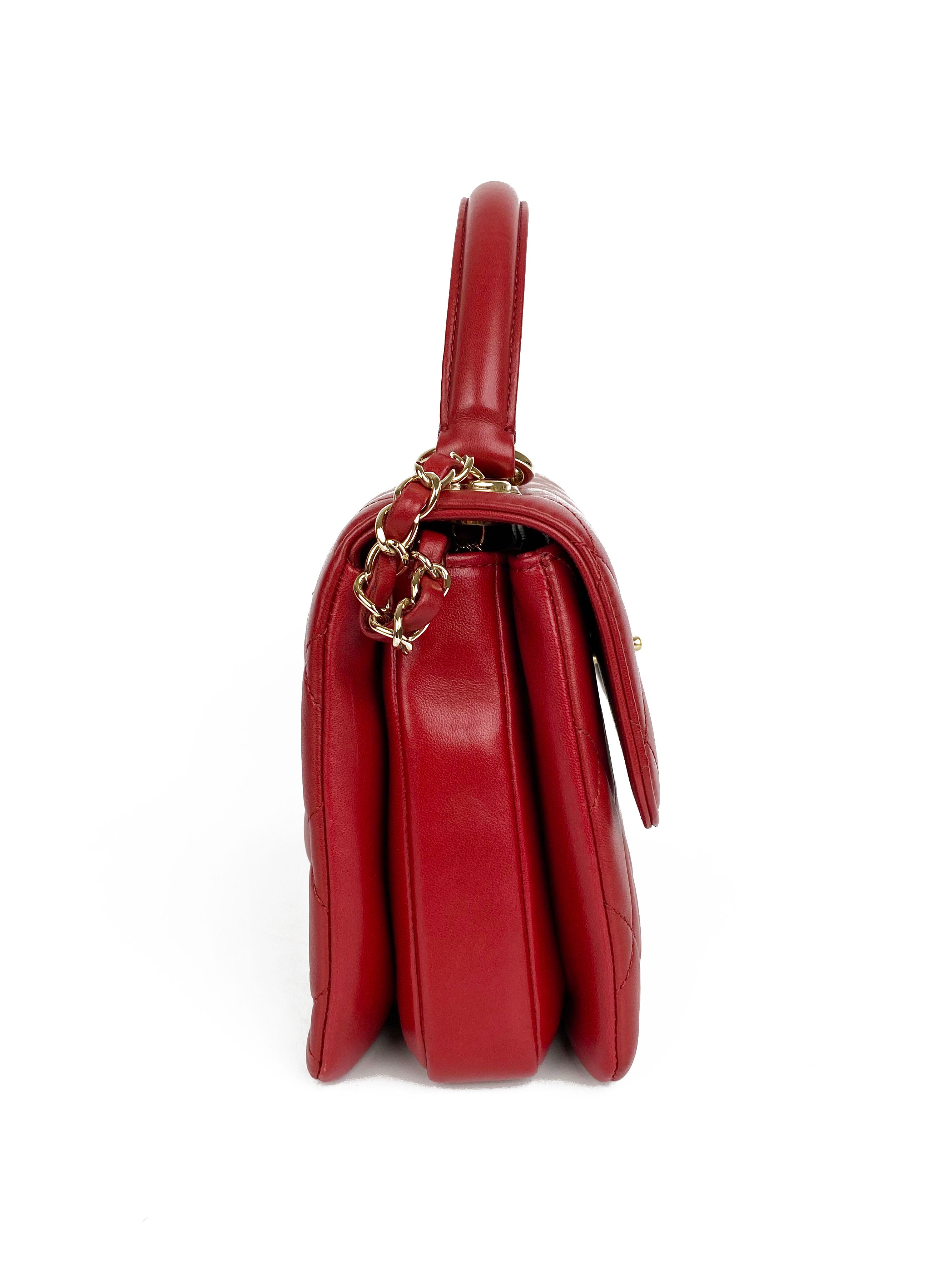 Chanel Small Red Trendy CC Bag - Luxury Crossbody Handbag for Women | Perfect for Parties, Dates & Everyday Use