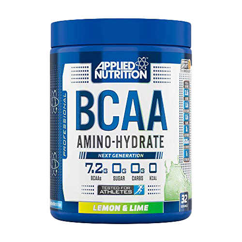 Applied Nutrition BCAA Amino Hydrate 450g - Lemon & Lime Flavor - Post Workout Recovery & Muscle Growth Supplement for Athletes & Fitness Enthusiasts