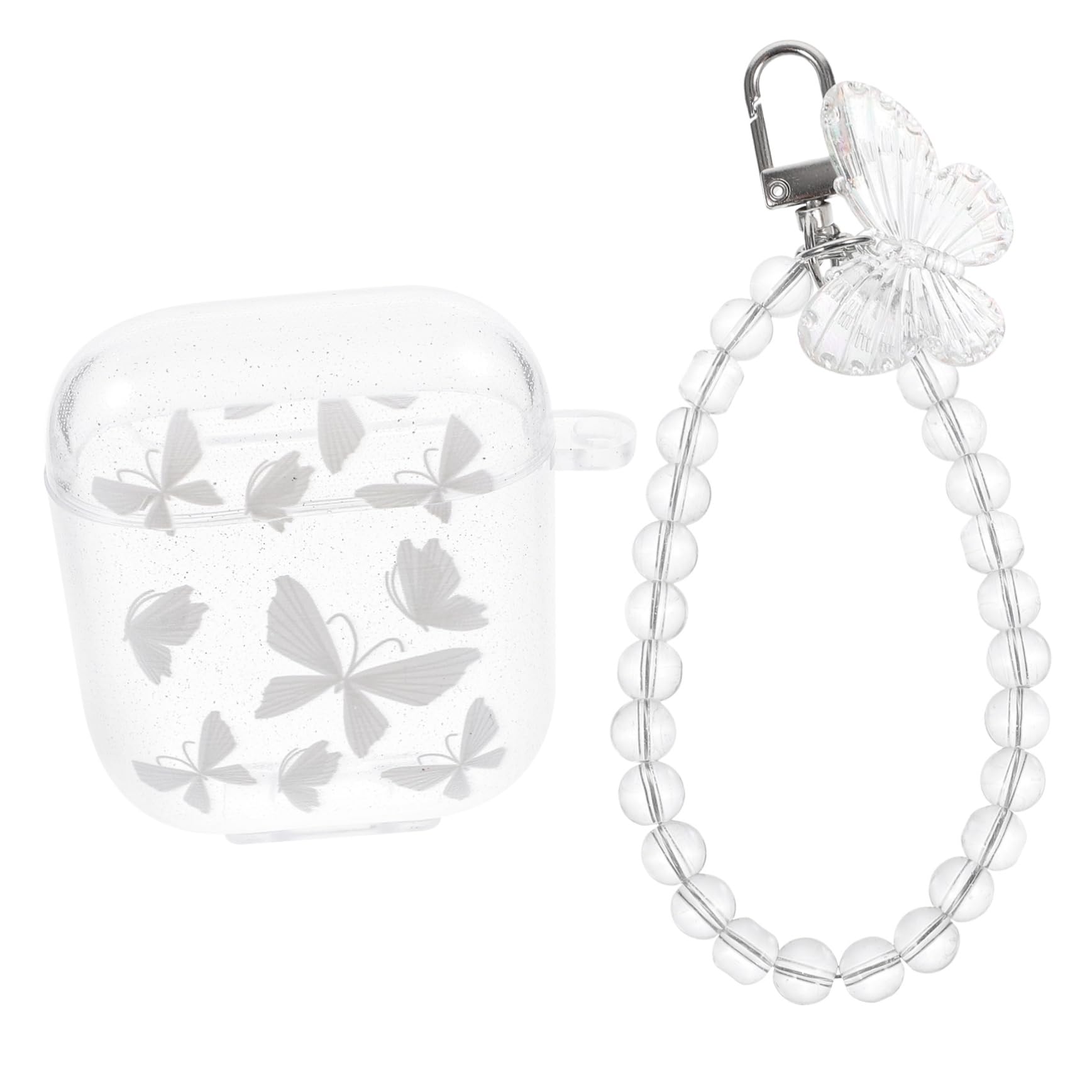 DOITOOL 3-Pack Beaded Earbud Case Cover with Chain - Portable Pouch Holder for AirPods & Wireless Earbuds - Perfect for Travel, Gym & Daily Use