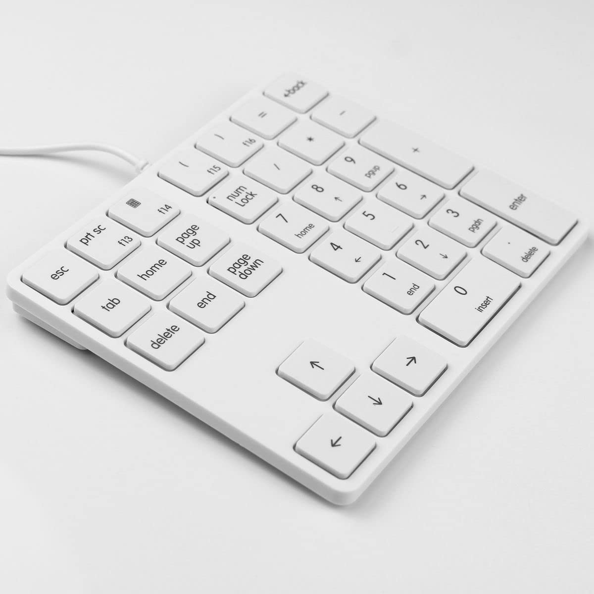 Qisan 34键迷你数字键盘多功能有线小键盘黑色Magicforce | 笔记本电脑数字键盘 | 电脑游戏键盘 | 笔记本电脑配件 | 白色Magicforce | 适用于办公、财务、数据输入和游戏场景