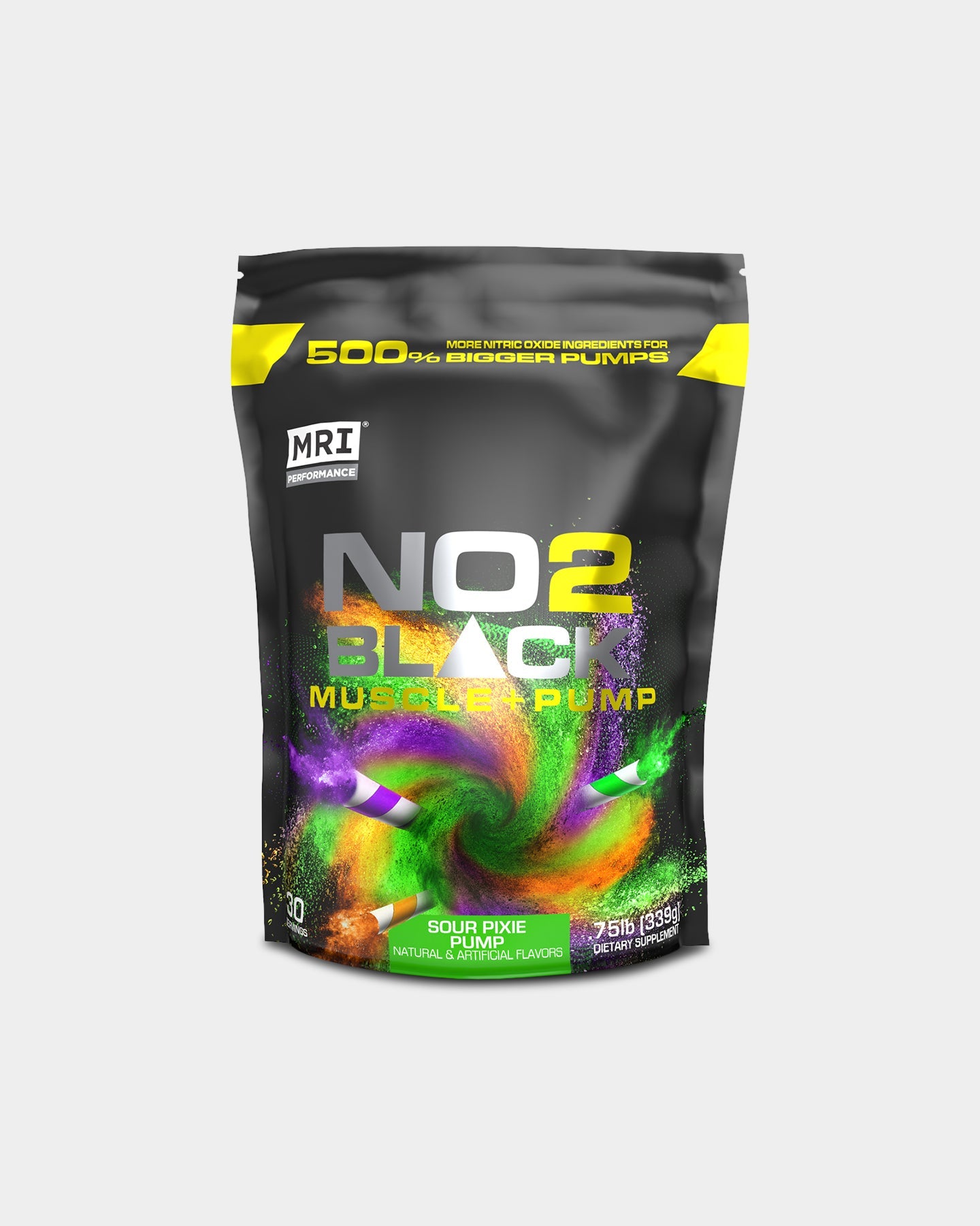 MRI Performance NO2 Black Pre-Workout Supplement - Boost Energy, Focus & Endurance for Intense Training & Gym Sessions