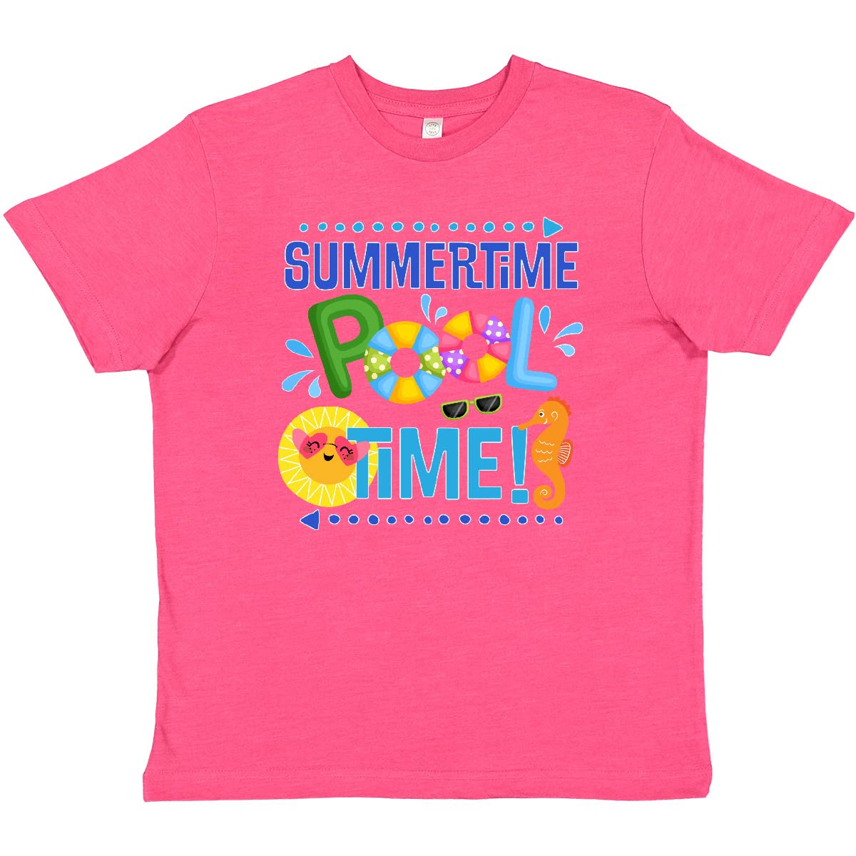 Summer Vacation Pool Time Swimming Youth T-Shirt - Fun Graphic Tee for Kids & Teens - Perfect for Beach, Pool Parties & Summer Camp