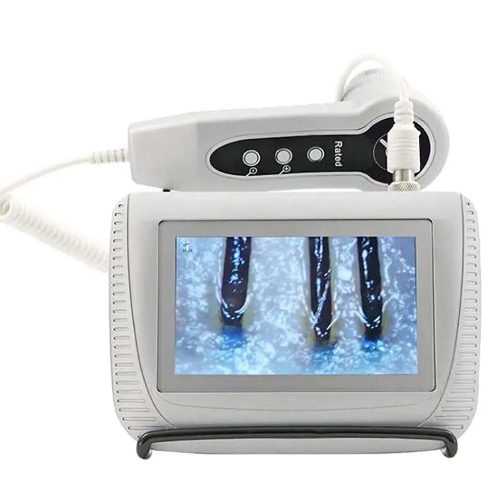 200X Magnification Scalp Hair Detector with LCD Display - Professional Hair Follicle Moisture & Pigment Analyzer for Home & Salon Use - Perfect for Hair Care Diagnosis & Scalp Health Monitoring