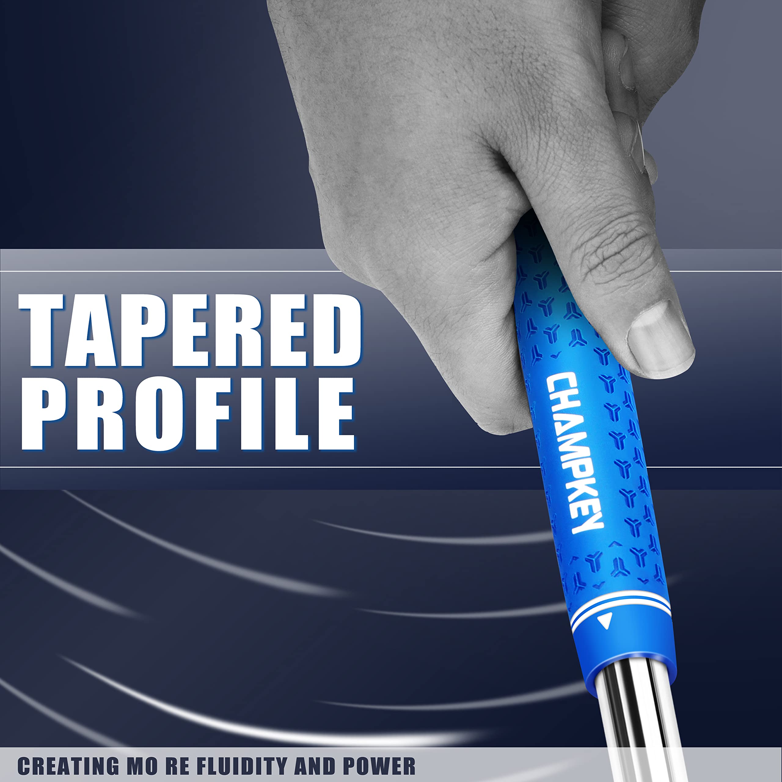 CHAMPKEY Y-LITE Golf Grips 13 Pack with All Repair Kits - All Weather Performance Golf Club Grips - High Traction Rubber Grips with Texture Control Technology for Men & Women - Perfect for Driving Range, Practice & Tournament Play