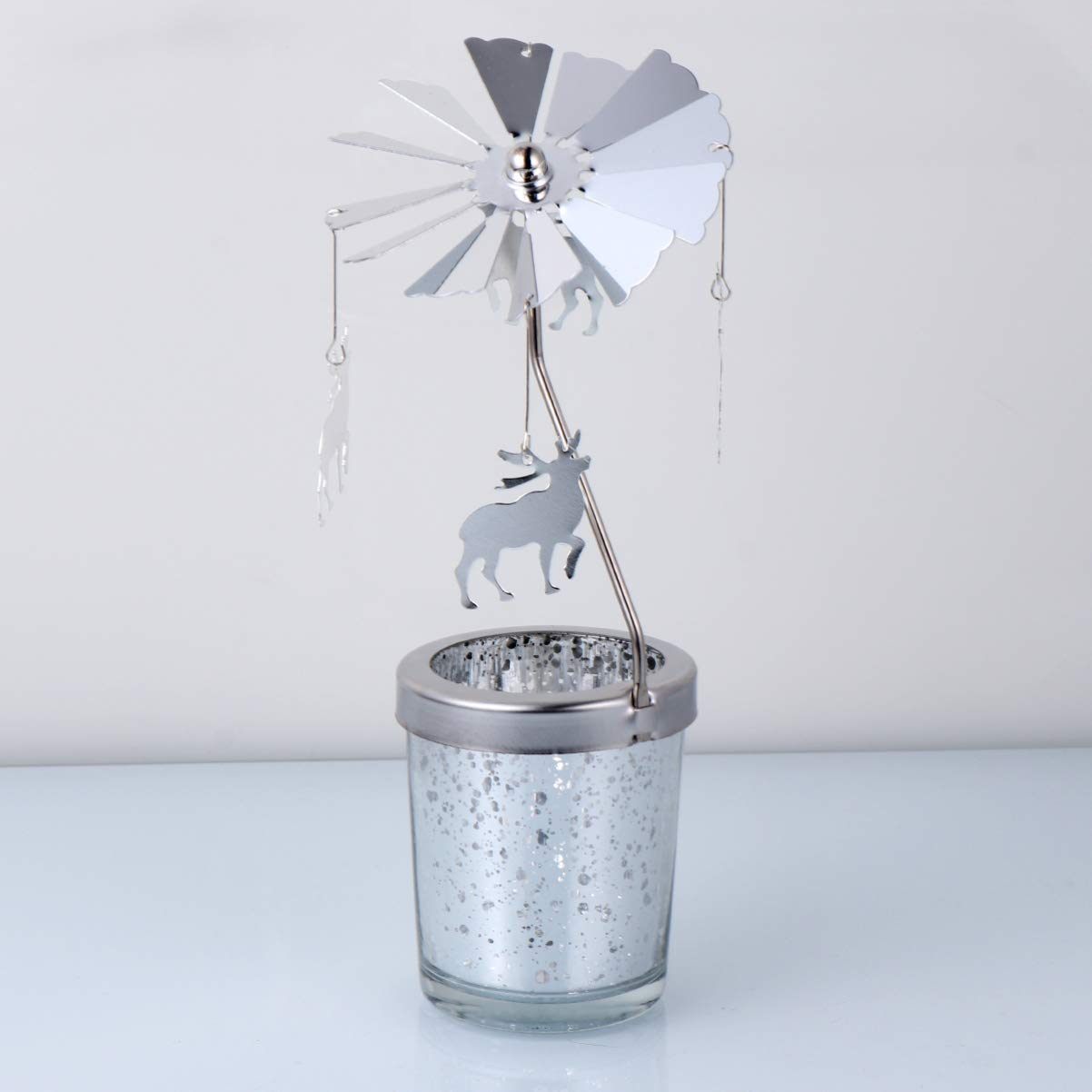 Beaupretty Rotating Candle Holder - Elegant Desktop Candlestick Stand for Home Decor, Wedding Centerpiece, Romantic Dinner & Relaxing Ambiance