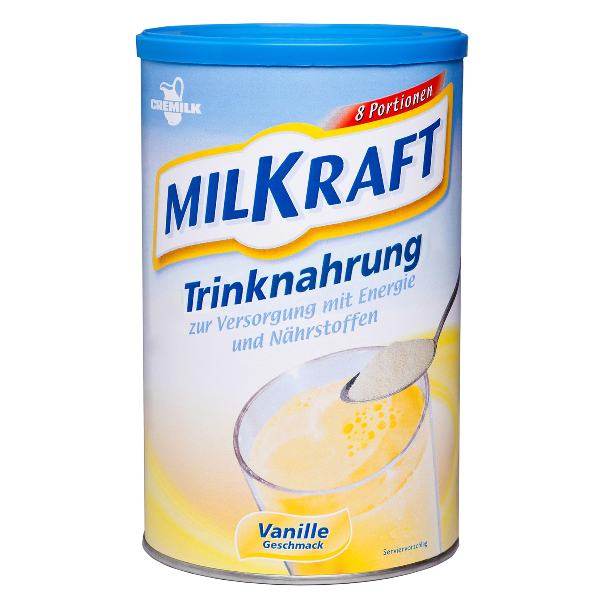 MILKRAFT Vanilla High-Calorie Nutritional Powder 480g - Protein Shake & Carbohydrate Supplement for Adults - Ideal for Weight Gain, Meal Replacement & Sports Recovery - Perfect for Busy Professionals, Athletes & Seniors