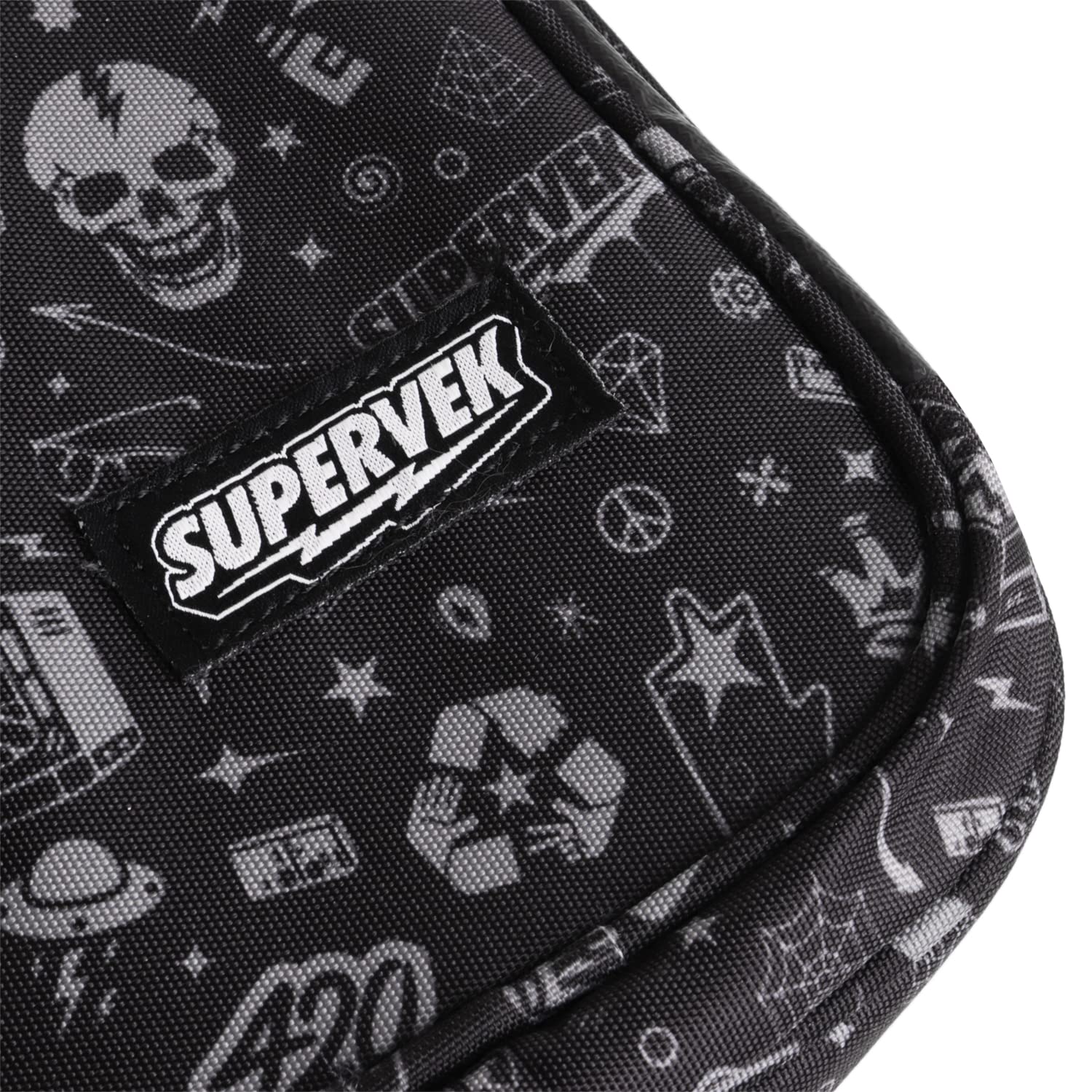 Supervek Men's Crossbody Sling Bag - Lightweight Shoulder Messenger Bag for Travel, Office & Outdoor | Small Passport Holder for Men & Boys | Durable Black Mini Sling Pack for Daily Use, Commuting & Adventure