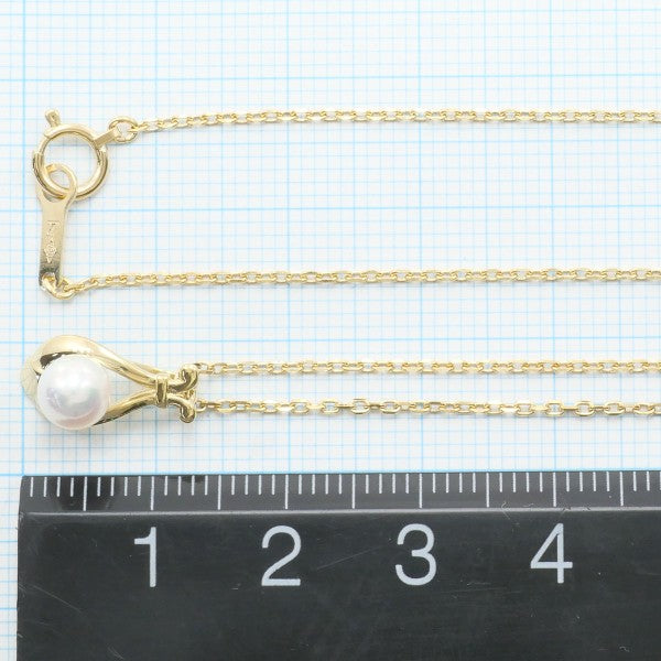 18K Yellow Gold Pearl Necklace for Women - Elegant & Timeless Jewelry Gift for Birthday, Anniversary, Wedding & Special Occasions