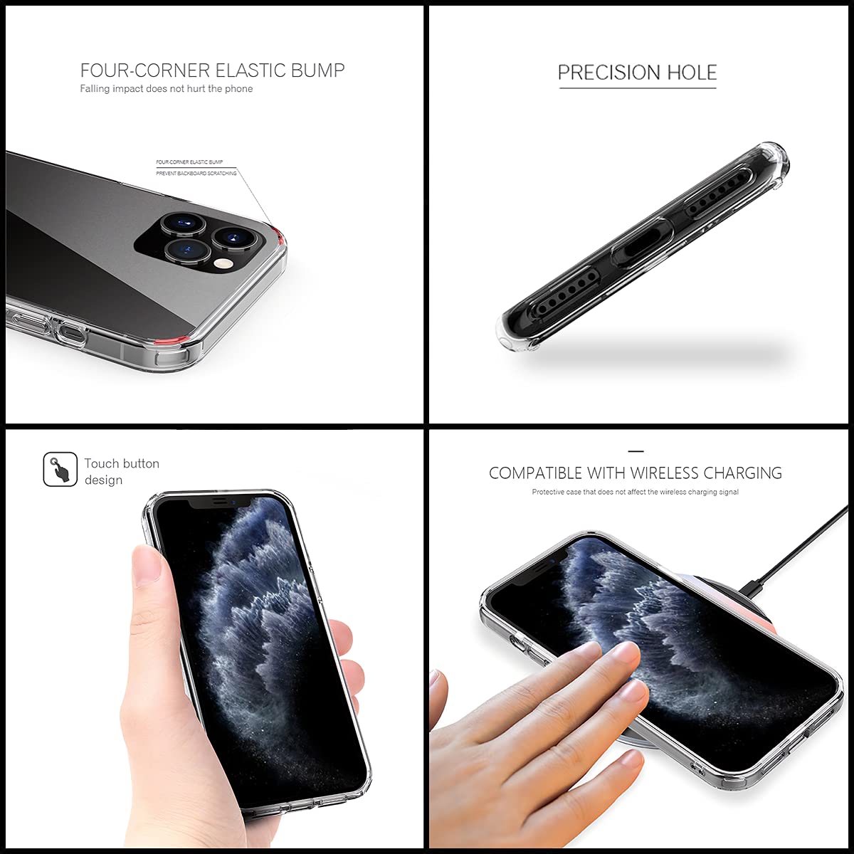Shockproof Clear Phone Case for iPhone 15 14 13 Pro Max Mini 12 11 X Xs Xr 8 7 6 6s Plus - Durable Protective Cover with Funny Charm Design - Perfect for Everyday Use, Travel & Outdoor Activities