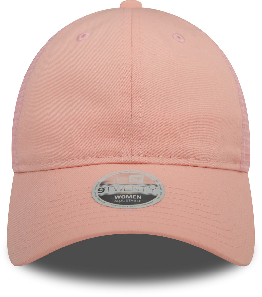 Women's New Era 9Twenty Blush Pink Snapback Trucker Hat - Stylish Baseball Cap for Casual Wear, Outdoor Activities & Fashion Accessories