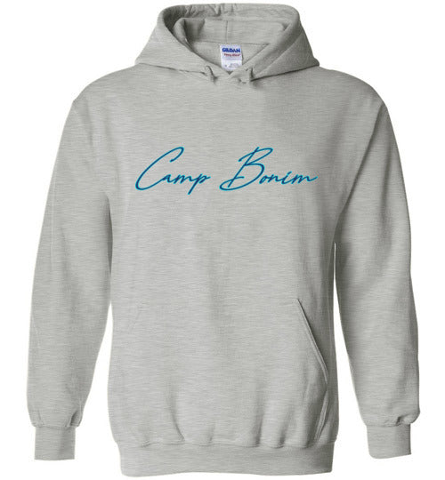 Bonim Heavy Blend Hoodie - Blue Scrawl Graphic Pullover for Men & Women | Cozy Fleece Sweatshirt for Casual Wear, Gym & Outdoor Activities