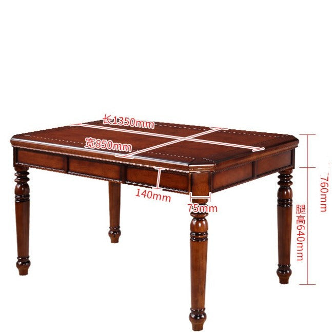 Blakely BOSTON HILTON American Italian Style Dining Table Set (4-6 Seater) - Perfect for Family Dinners & Entertaining Guests