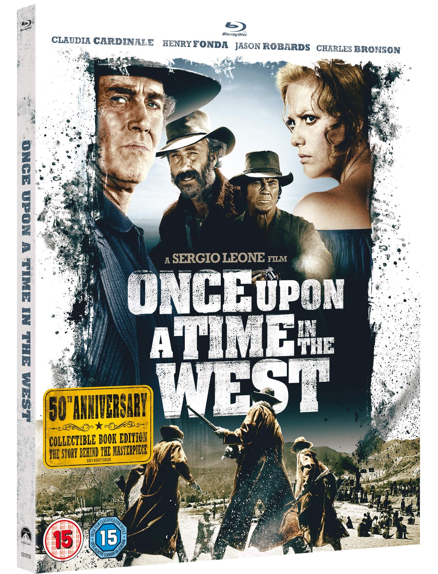 Once Upon A Time In The West 50th Anniversary Edition Blu-ray (Region Free, 2019) - Classic Western Film for Movie Collectors & Home Theater Enthusiasts