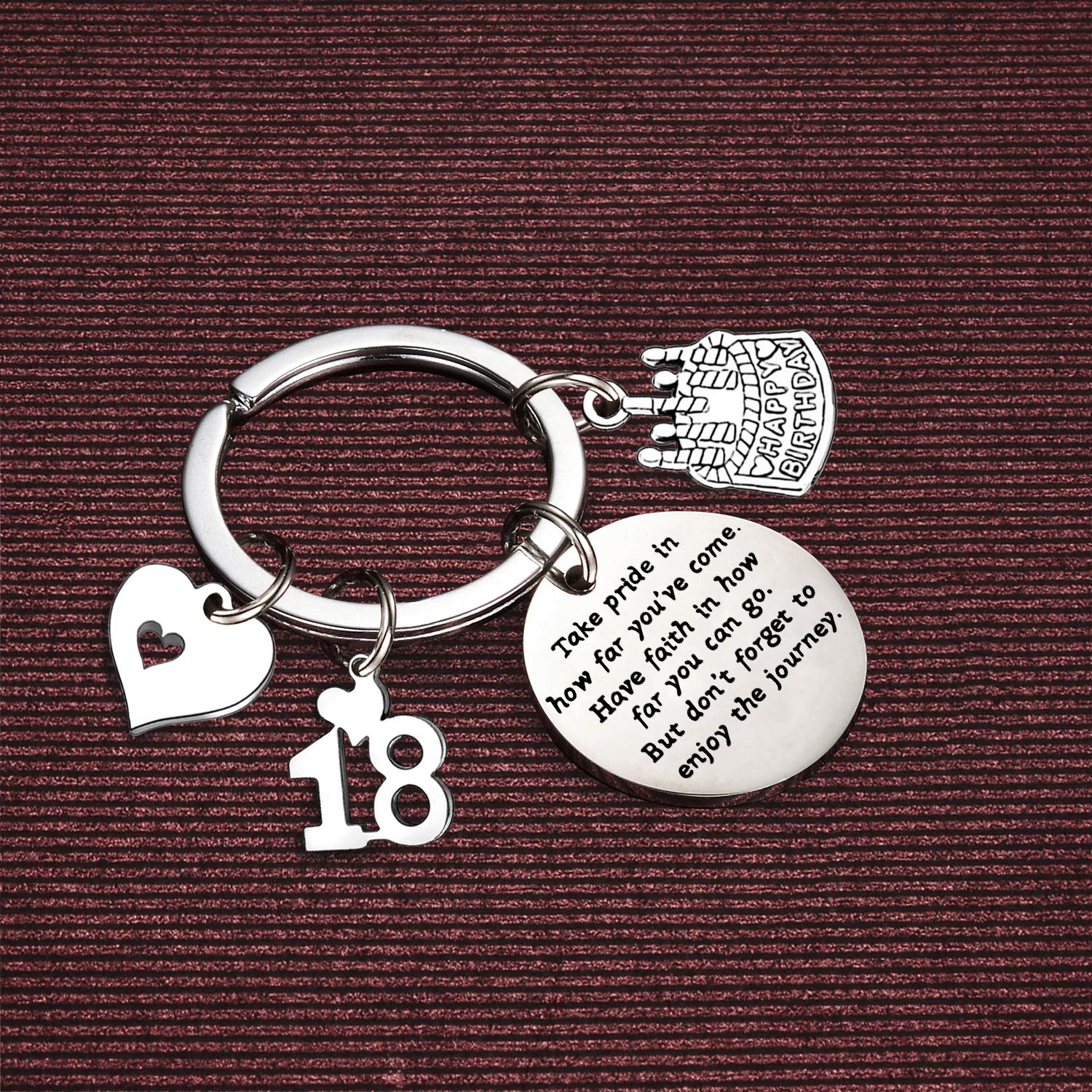 Personalized Birthday Keychain for Women & Men - Unique Friendship Gift for Happy Birthday - Perfect for Party Favors, Gifts & Keepsakes