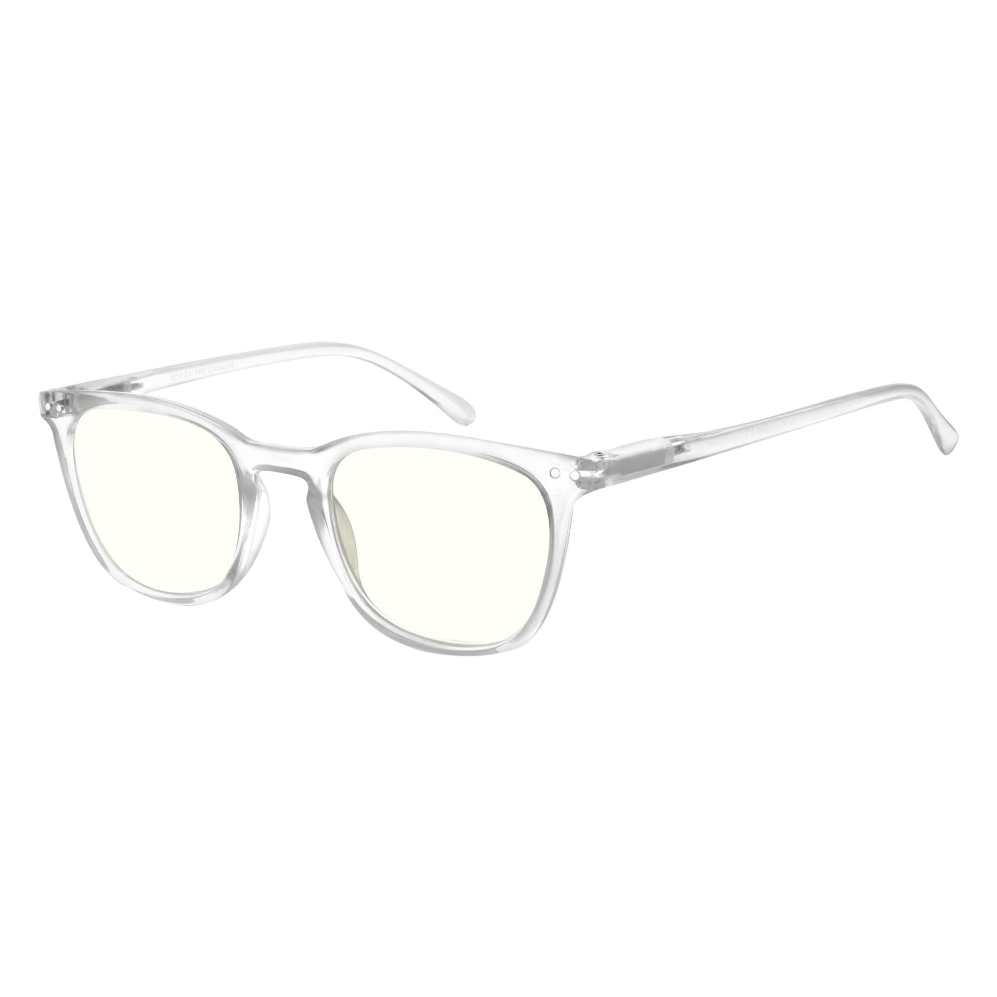 LOOKLIFE Blue Light Blocking Reading Glasses - Anti Glare Computer Glasses for Women & Men - Lightweight Clear Lens for Screen Time, Office Work & Digital Eye Strain Relief