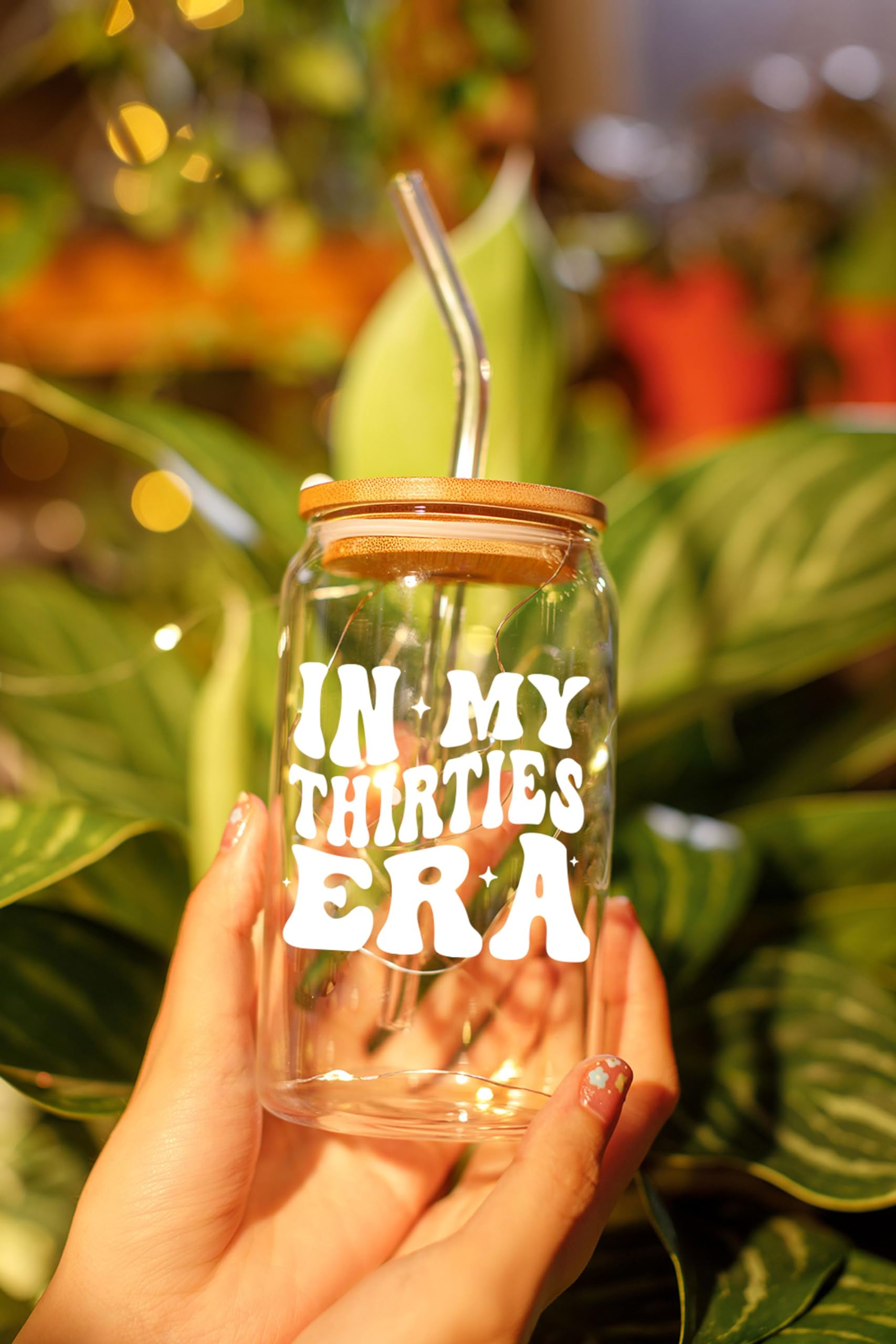 30th Birthday Gifts for Women - Elegant 16oz Coffee Glass with 'In My Thirties' Design - Perfect Gift for Her, Sister, Mom, Daughter & Best Friend - Ideal for Birthday Celebrations, Home Decor & Daily Coffee Use