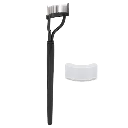 Professional Eyelash Comb - Curved Black Design with Straight Handle for Perfect Lash Separation | Lightweight & Durable | Ideal for Home Use, Beauty Salons & Makeup Artists | Enhance Your Eye Makeup Routine