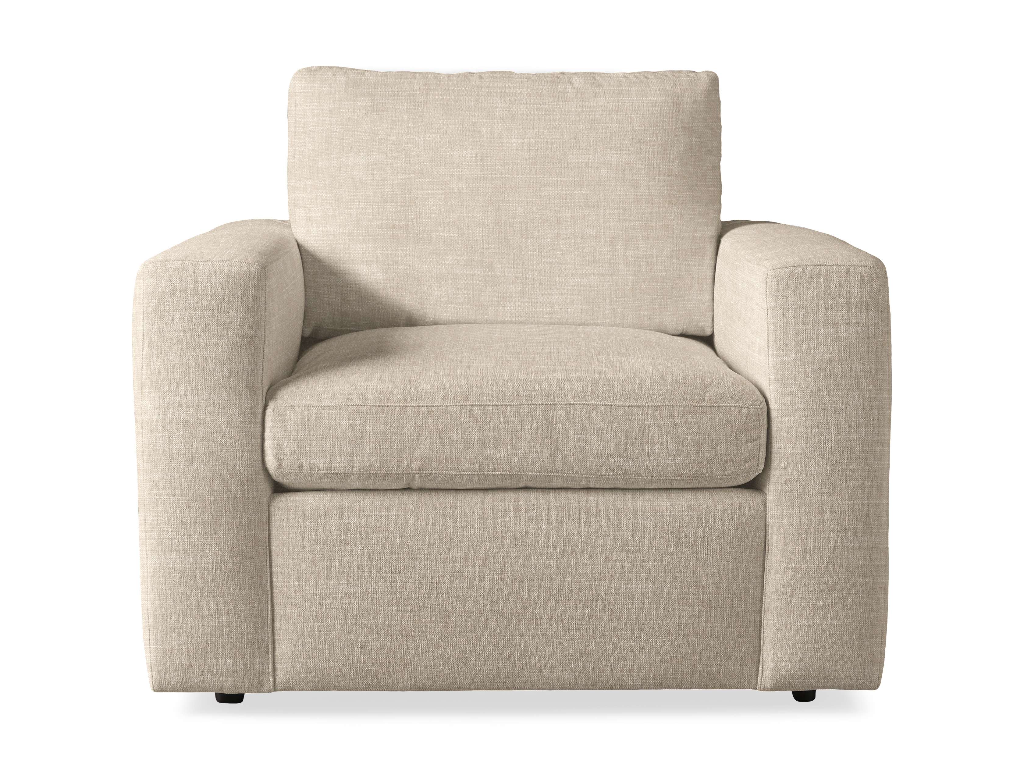 Beale Chair 2 - Modern Accent Chair for Living Room, Bedroom & Office - Comfortable Upholstered Armchair with Sturdy Metal Legs - Perfect for Relaxing, Reading & Small Space Decor