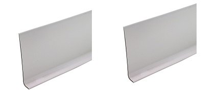 M-D Building Products 73898 4-Inch x 60-Feet Dry Back Vinyl Wall Base, Silver Gray (2-Pack) - Durable Floor Molding for Home, Office & Commercial Spaces