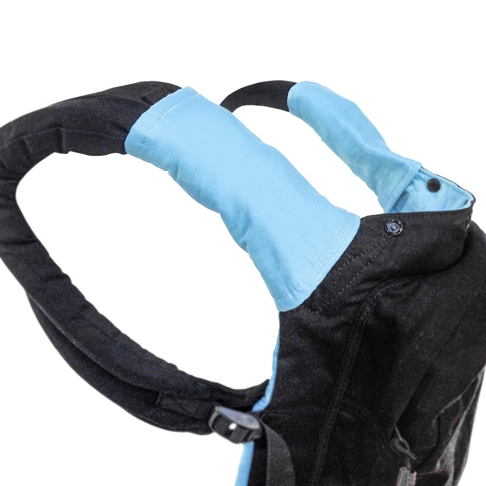 TwinGo Baby Teething Pads - Soft Chewable Drool Bibs for Teething Infants (Blue) | Gentle on Gums, Absorbent & Washable | Perfect for Daycare, Stroller & Playtime Comfort