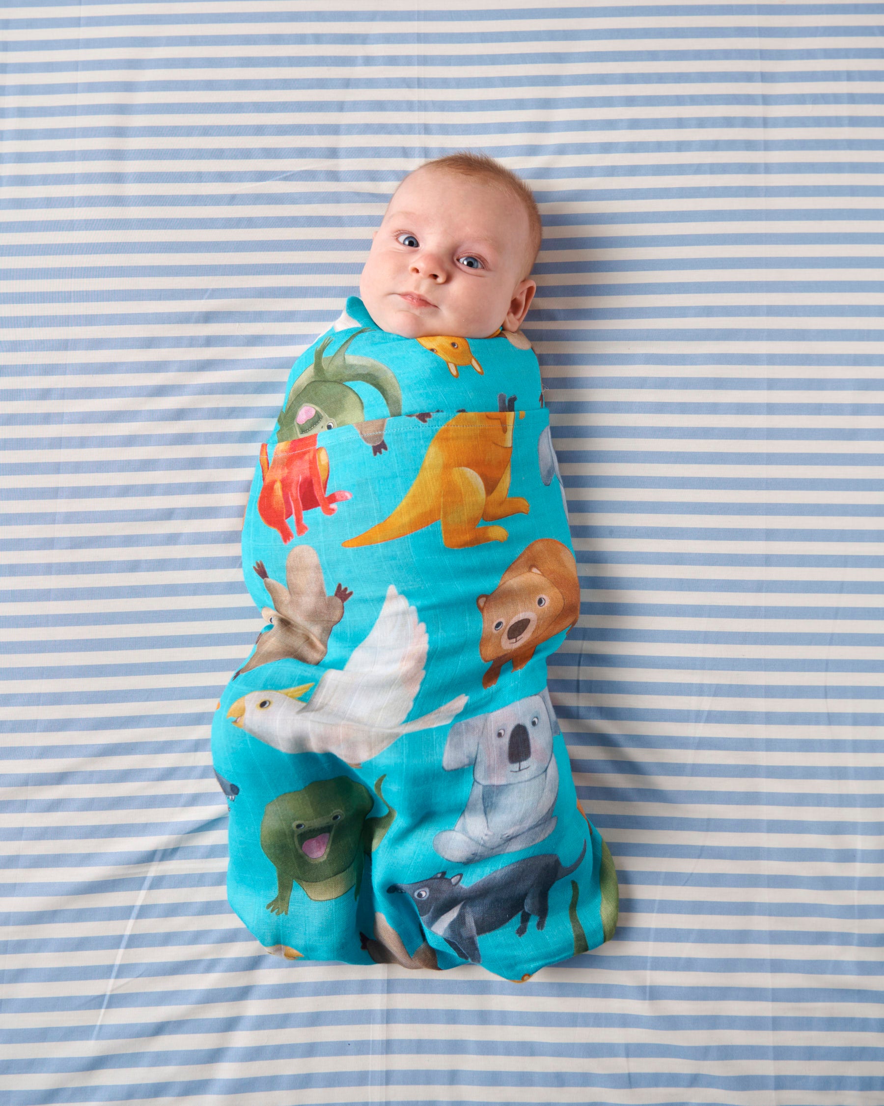 Soft Bamboo Swaddle Blanket for Babies - Organic & Breathable for Newborns & Infants - Perfect for Swaddling, Nursing & Sleep - Home Among The Gum Trees