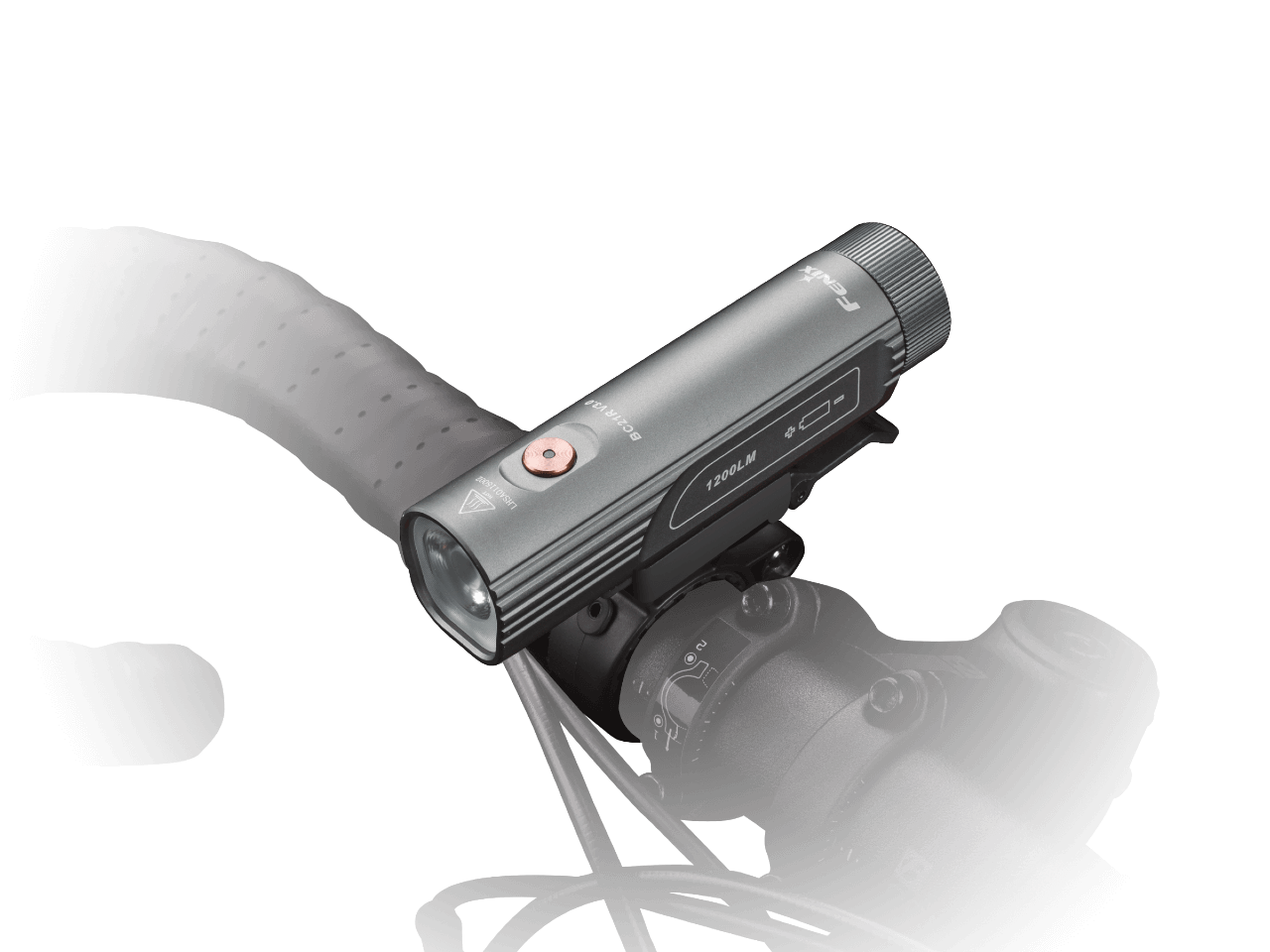 Fenix BC21R V3.0 Rechargeable LED Bike Light - 1200 Lumens, Waterproof Cycling Headlight for Night Riding, Commuting & Mountain Biking