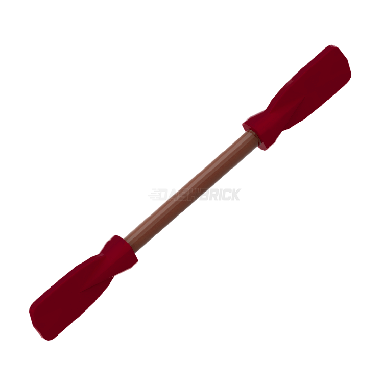 LEGO Minifigure Accessory - Dark Red Paddle & Oar [31990] for Boating & Rowing Scenes | Perfect for LEGO Pirates, Sailors & Adventure Sets