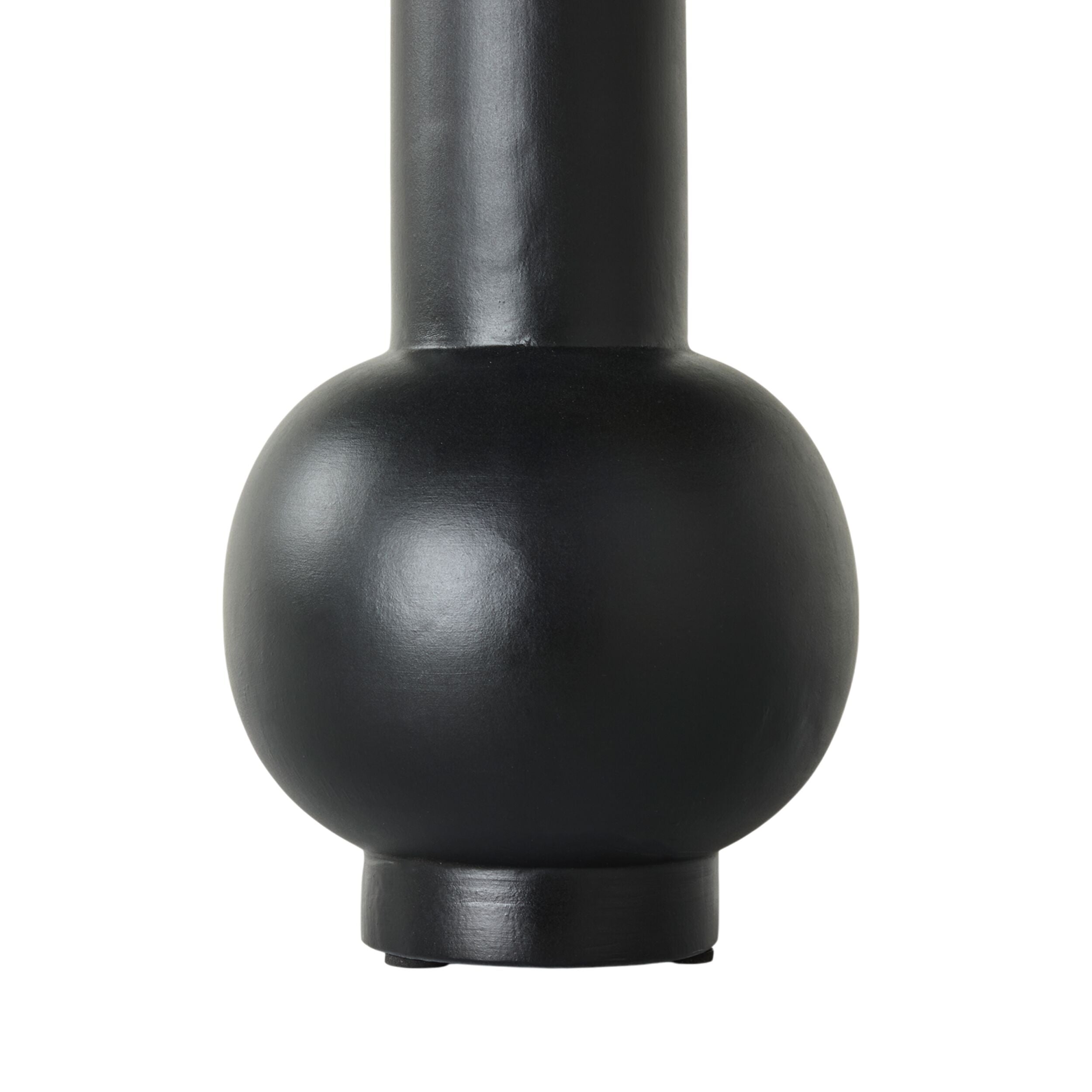 Bailey Bulb Tall Neck Vase - Elegant Glass Flower Vase for Home Decor, Wedding Centerpieces & Tabletop Arrangements