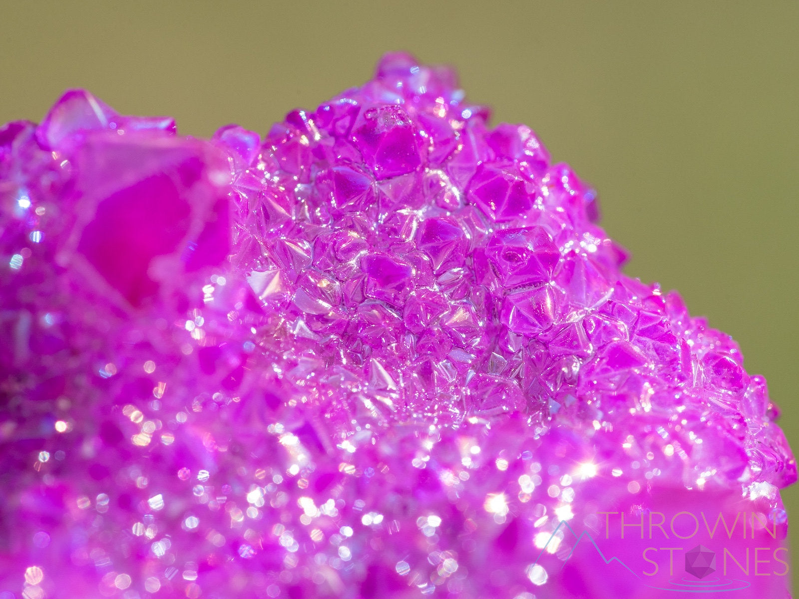 Natural Aura Quartz Crystal Cluster - Ruby Pink Rainbow Quartz for Healing, Meditation & Spiritual Growth | Metaphysical Decor, Home & Office Decoration (R0593)