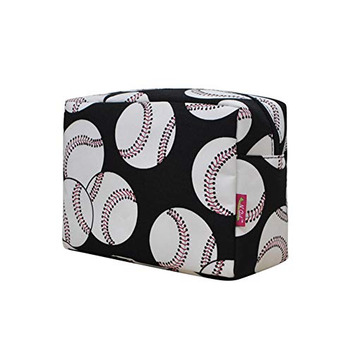 Large Baseball Cosmetic Travel Pouch for Women - Waterproof Makeup Organizer Bag for Toiletries, Travel Essentials & Sports Gear | Perfect for Gym, Vacation & Baseball Games