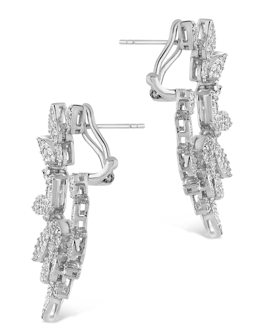 Rosie CZ Drop Stud Earrings for Women – Elegant Cubic Zirconia Dangle Earrings for Party, Wedding & Everyday Wear
