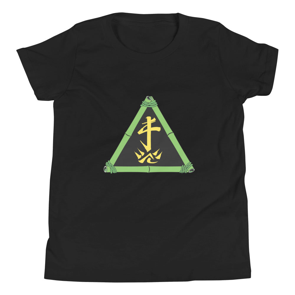 Zoo Jitsu Fighters ZJ Triangle Youth Short Sleeve T-Shirt - Cool Martial Arts Graphic Tee for Kids & Teens - Perfect for Training, School & Casual Wear