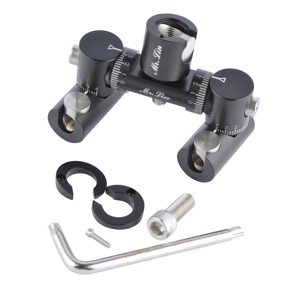 AMEYXGS Adjustable V-Bar Bow Stabilizer - Single/Double Side Archery Stabilizer Mount with Quick Disconnect | Perfect for Target Shooting, Hunting & Bowfishing
