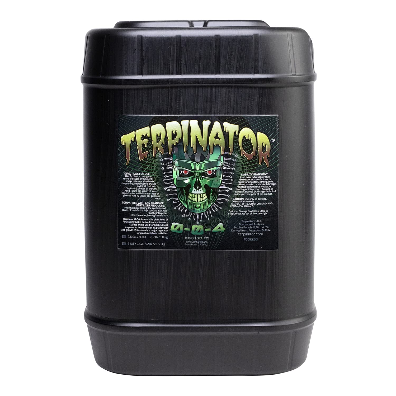Premium Liquid Plant Nutrients for Hydroponics & Soil - 6 Gallon Concentrated Formula (Brown) - Ideal for Indoor Gardening, Greenhouse Cultivation & Commercial Farming