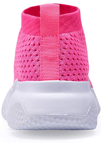 Santiro Boys & Girls Breathable Knit Slip-On Socks Shoes - Lightweight Comfortable Sneakers for Kids Indoor & Outdoor Play, School, Sports