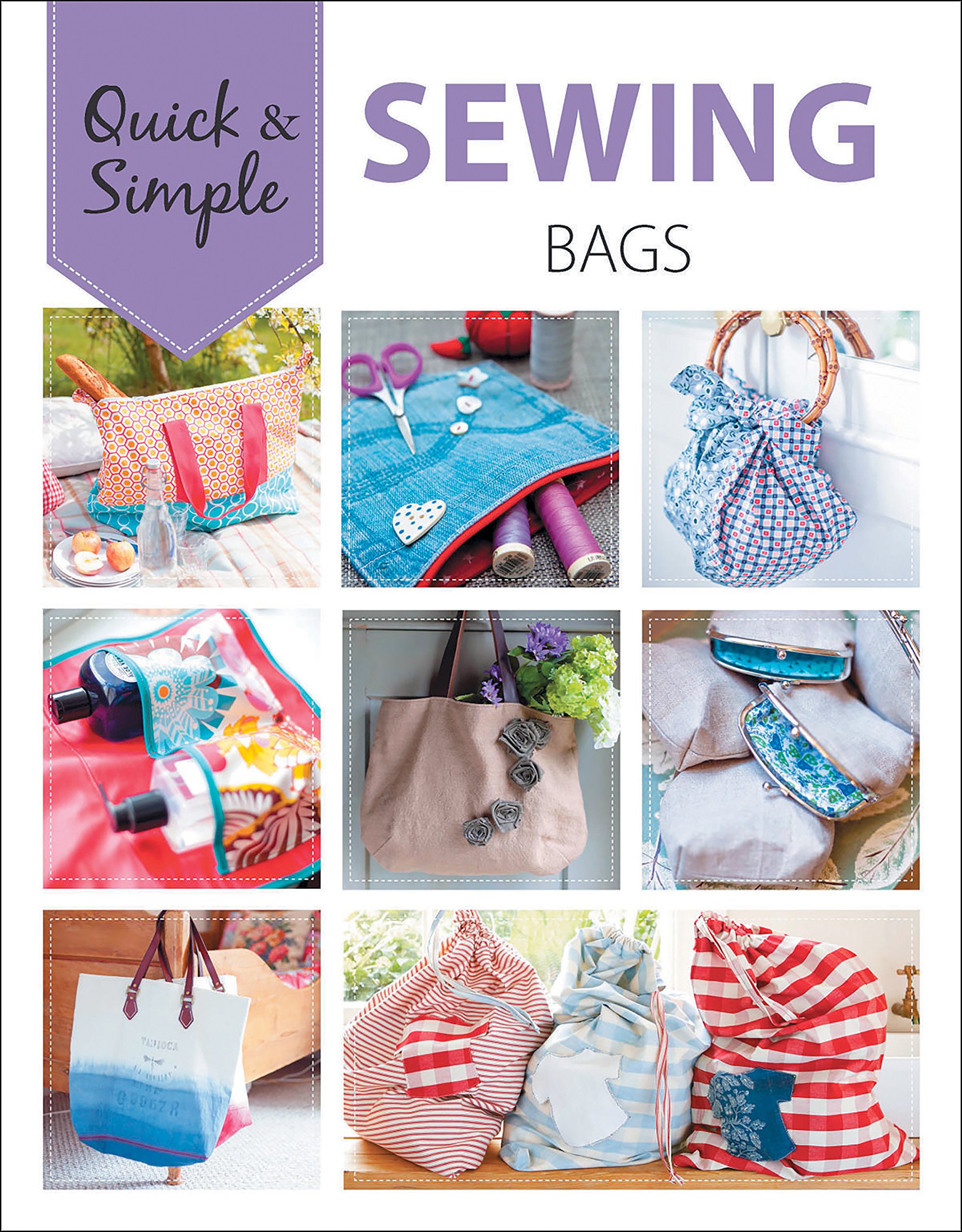 LEISURE ARTS 7231 Quick & Simple Sewing Bags Kit - DIY Fabric Tote & Pouch Making Set for Beginners | Perfect for Crafting, Gift Giving & Home Organization