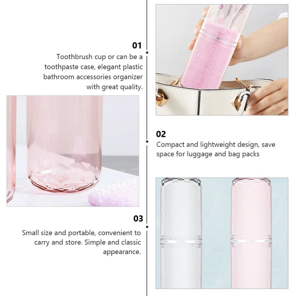 1pc Travel Toothbrush and Toothpaste Holder - Portable Washing Storage Cup for Bathroom, Camping, and Travel Accessories - Perfect for Home, Hotel, and Outdoor Use