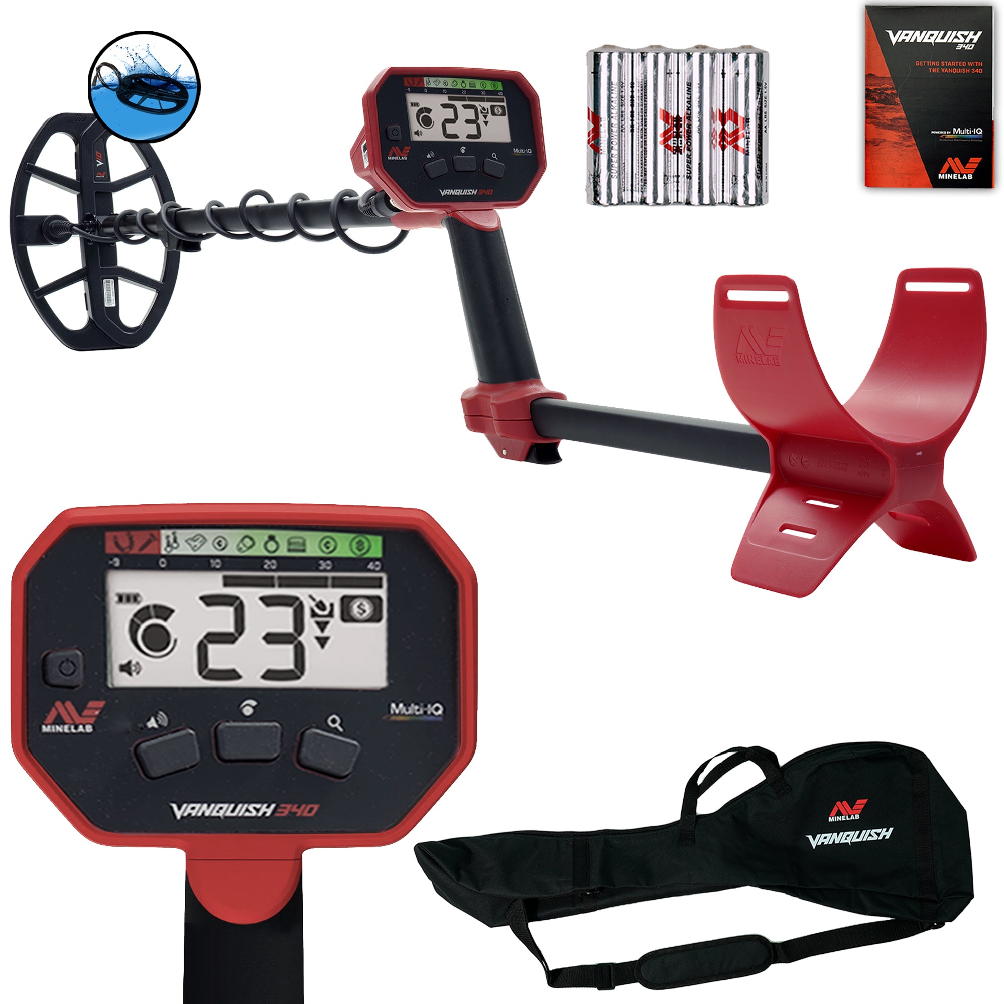 Minelab VANQUISH 340 Metal Detector with 10