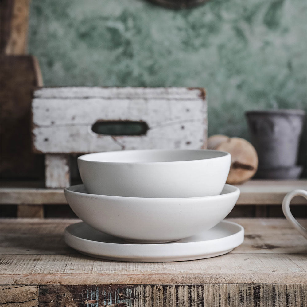 Premium Ripple Ceramic Serving Bowl - Elegant 12-Inch Handcrafted Dish for Salads, Pasta & Entertaining - Perfect for Dinner Parties & Family Gatherings