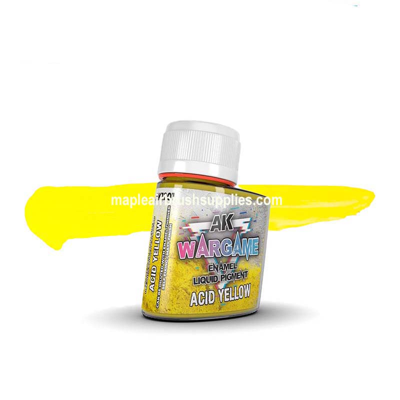 AK Acid Yellow Wargame Liquid Pigments - High-Quality Model Paint for Miniatures, Warhammer & Scale Models - Perfect for Airbrush & Detail Painting