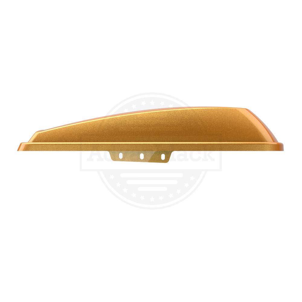 Moto Onfire Saddlebag Lids for Harley Touring Street Glide Road Glide Special 2014-2020 - Hard Candy Gold Flake Motorcycle Accessories | Perfect for Long Rides & Custom Bike Upgrades