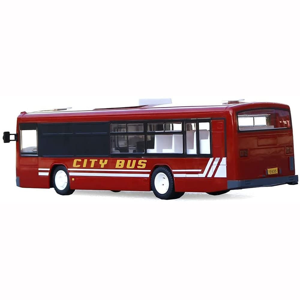 2.4G Electric RC Bus Toy - Simulation Remote Control Vehicle with Lights & Sounds, One-Key Open Function - Perfect Birthday Gift for Kids (Boys & Girls) - Great for Indoor Play, Birthday Parties & STEM Learning