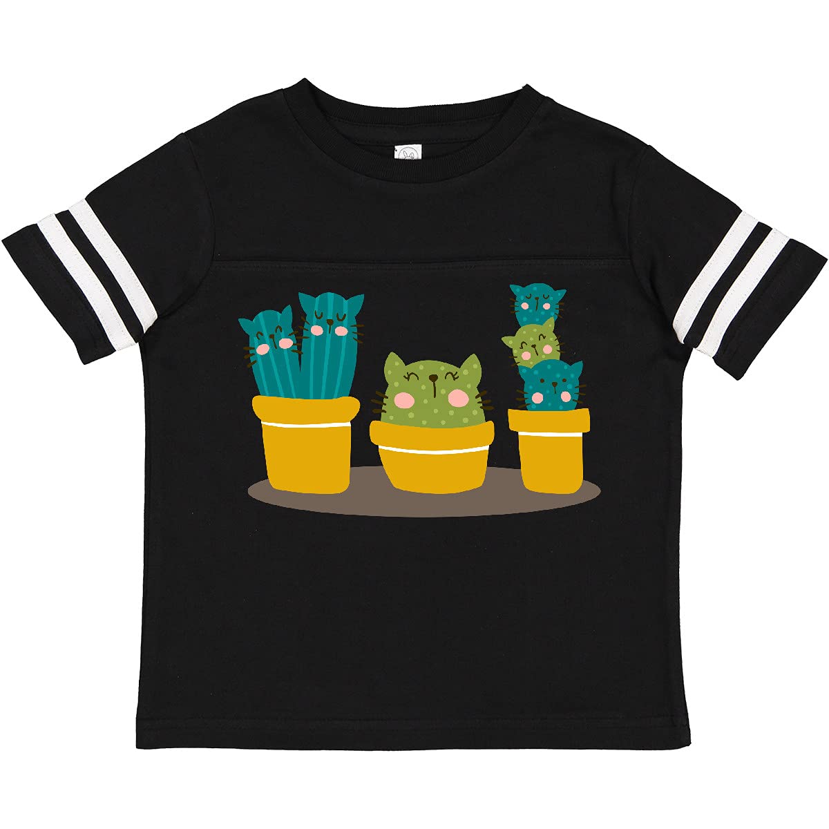 Inktastic Funny Cactus Gardener Cat Lover Toddler T-Shirt - Cute Plant & Cat Design for Kids, Boys & Girls - Perfect for Gardening Enthusiasts & Pet Lovers
