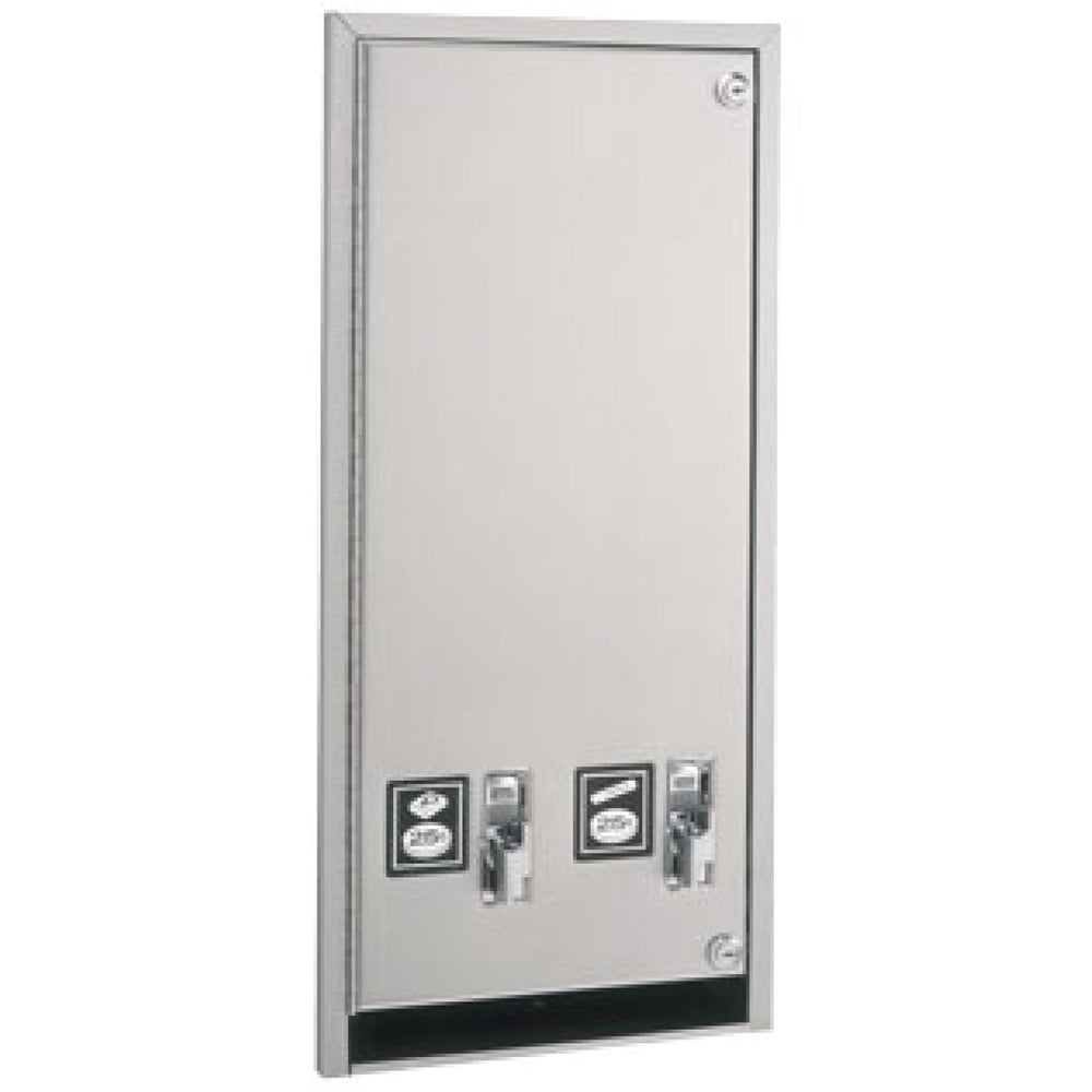 Gamco 352-25 Recessed & Semi-Recessed Napkin & Tampon Vendor Machine - Perfect for Restaurants, Hotels, and Public Restrooms