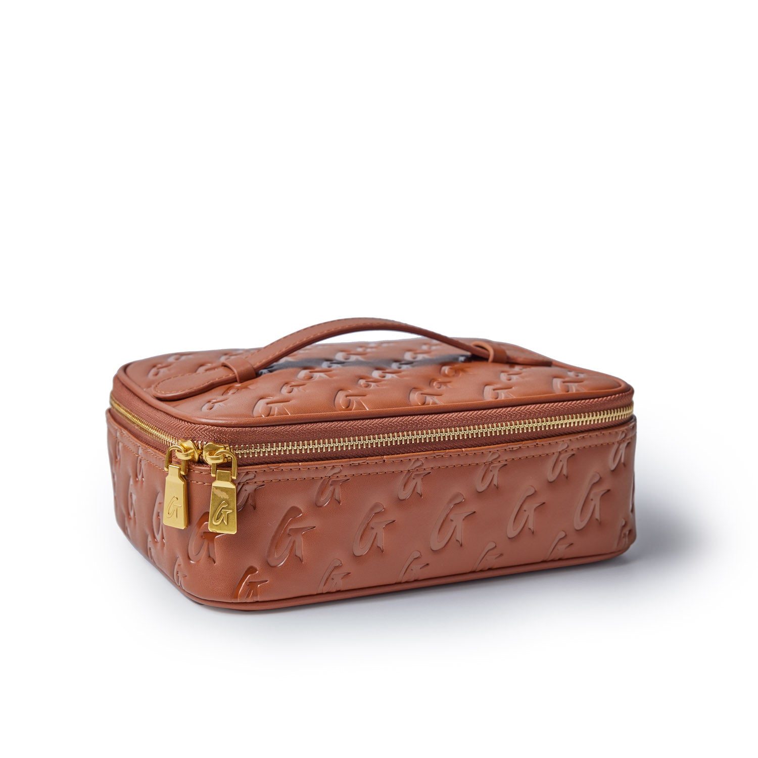 MEDIUM MONOGRAM TOILETRY BAG BROWN - Waterproof Travel Cosmetic Case for Women & Men - Perfect for Gym, Vacation, Business Trips & Weekend Getaways