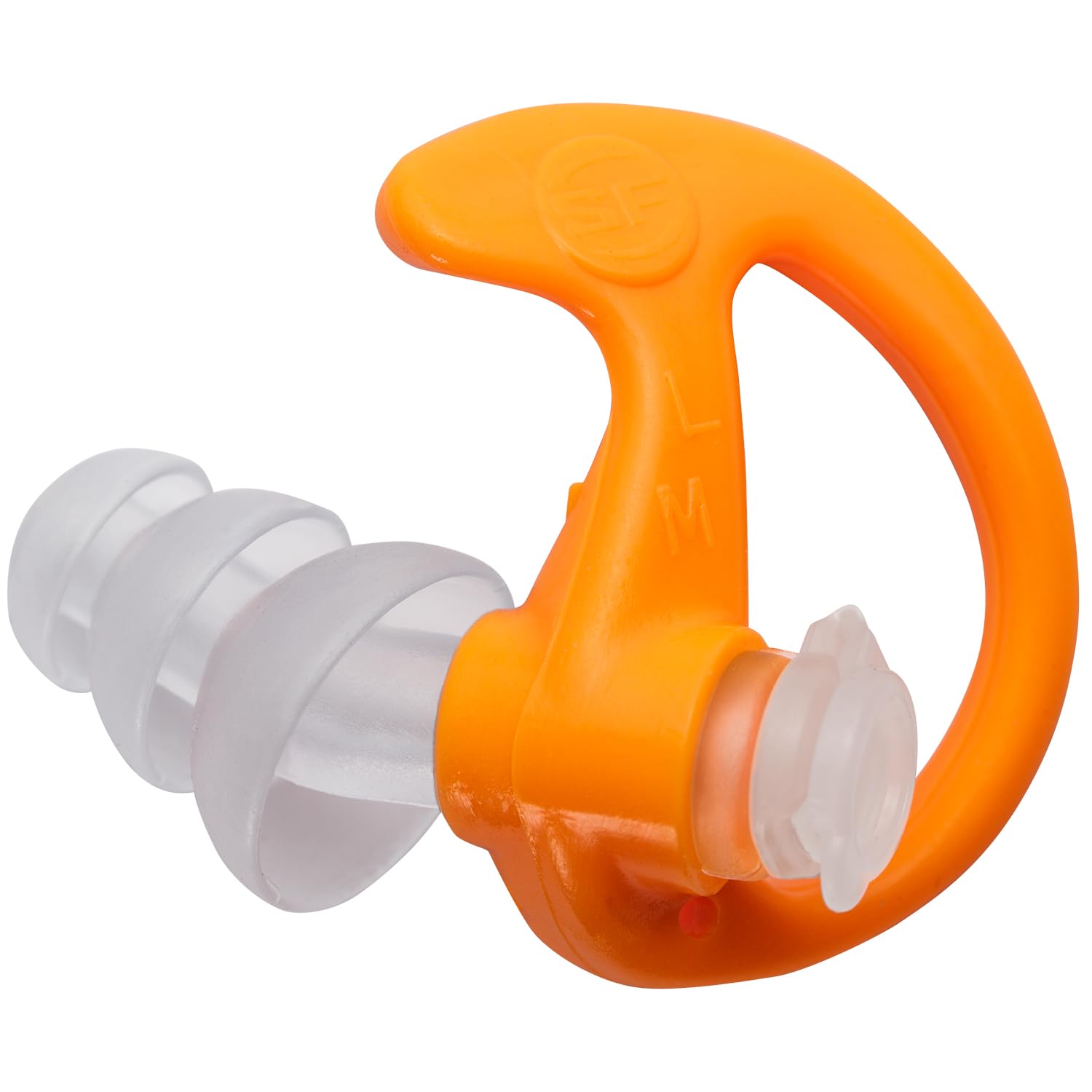 SureFire EP4 Sonic Defenders Plus Filtered Earplugs - Reusable Triple-Flanged Hearing Protection for Shooting, Concerts & Work (Orange, Medium) - Noise Reduction for Safety & Comfort in Loud Environments